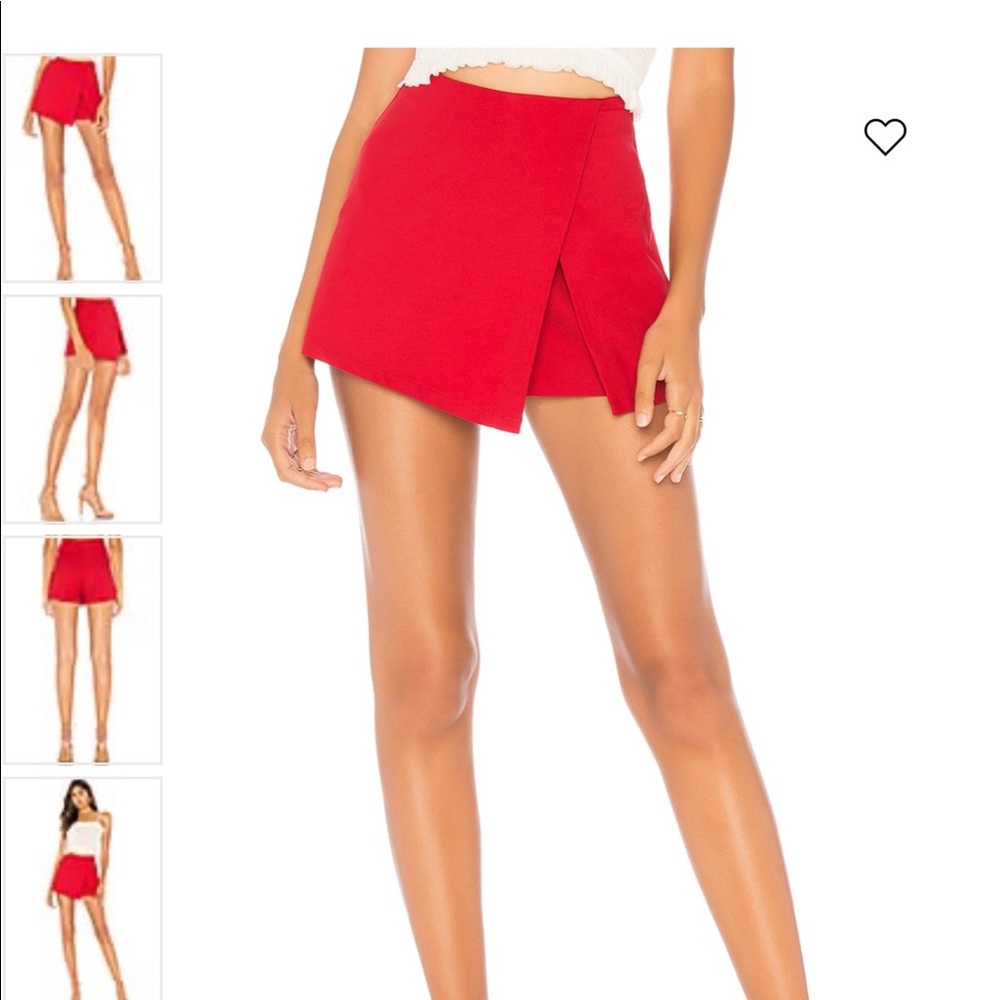 by the Way red wrap skort